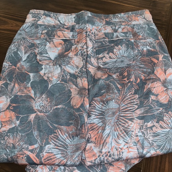 DAILY PRACTICE by Anthropologie Camilla Floral Jogger Sweatpants Blue Sz 1X - Picture 5 of 5